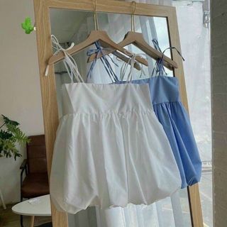 ÁO NỮ ỐNG BÍ 2 DÂY CỘT 2 MÀU - AUSA HOUSE
