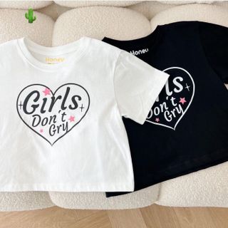 ÁO THUN NỮ CROPTOP CỔ TRÒN TAY NGẮN GIRLS DON'T CRY - AUSA HOUSE