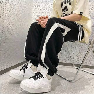 QUẦN DÀI NAM JOGGER THUN NỈ SỌC BO TÚM GẤU - AUSA HOUSE