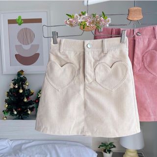 CHÂN VÁY NỮ CHỮ A TÚI ĐẮP TRÁI TIM - AUSA HOUSE