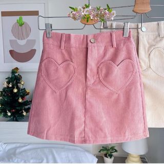 CHÂN VÁY NỮ CHỮ A TÚI ĐẮP TRÁI TIM - AUSA HOUSE