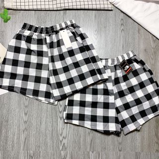 QUẦN SHORT NỮ CARO VẢI KATE - AUSA HOUSE