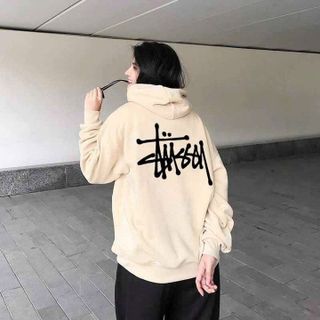 ÁO THUN HOODIE NAM NỮ UNISEX STUSSY NỈ BÔNG OVERSIZE  - AUSA HOUSE
