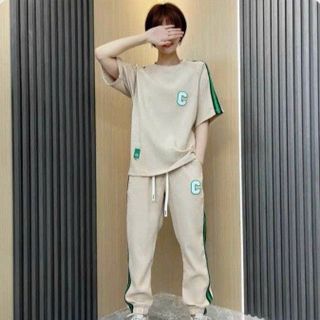SET ĐỒ BỘ NAM NỮ UNISEX ÁO THUN CỘC PHỐI QUẦN JOGGER CHỮ C - AUSA HOUSE