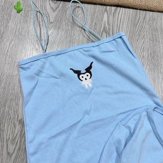 SET ĐỒ NỮ ÁO THUN DÀI TAY PHỐI ĐẦM BODY 2 DÂY - AUSA HOUSE