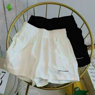 QUẦN SHORT NỮ THÊU CHỮ CHẤT VẢI TUYẾT MƯA - AUSA HOUSE