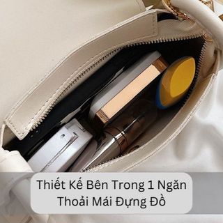 TÚI XÁCH NỮ PHÔ MAI KÈM KHĂN LỤA 2 DÂY ĐEO - AUSA HOUSE