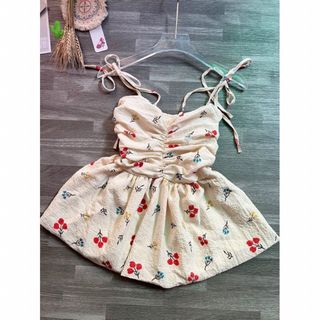 ÁO NỮ HOA DÂY CỘT NHÚM NGỰC - AUSA HOUSE