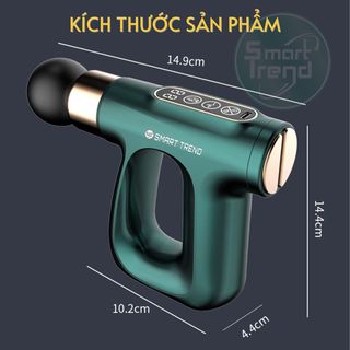 Máy massage cầm tay Smart Trend MSCC 3 trong 1 "Massage - Chườm Nóng - Xung Điện" 4 đầu mát-xa, 12 chế độ massage