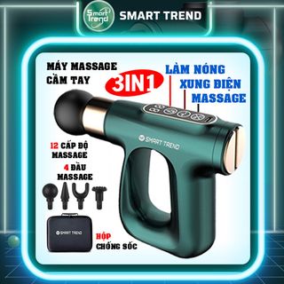 Máy massage cầm tay Smart Trend MSCC 3 trong 1 "Massage - Chườm Nóng - Xung Điện" 4 đầu mát-xa, 12 chế độ massage giá sỉ