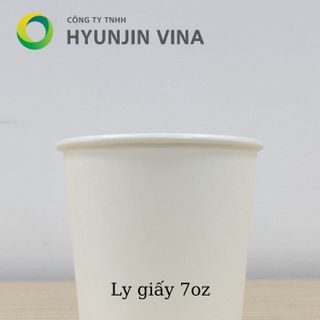 Ly Giấy 7oz (210ml) Trắng Không In Dùng Cho Đồ Uống Nóng