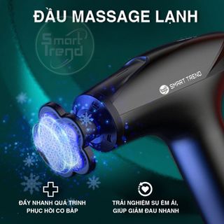 Máy Massage Cầm Tay Smart Trend MSTT Kiểu Dáng Thể Thao, 8 cấp độ massage, 5 đầu mat-xa có đầu massage lạnh