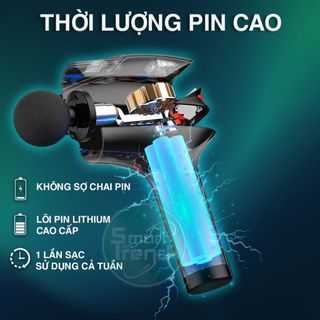 Máy Massage Cầm Tay Smart Trend MSTT Kiểu Dáng Thể Thao, 8 cấp độ massage, 5 đầu mat-xa có đầu massage lạnh