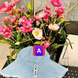 Mũ bucket đủ mẫu hình chữ nhật thêu chữ CQ