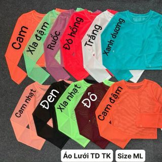 Áo lưới tay dài tk Đủ màu size ml mới nhất 2024 Thể Thao cao cấp Siêu Đẹp Giá Sỉ,