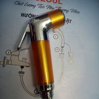 Bộ xịt 3 khoang, Vòi xịt ti đồng thau dây inox 304