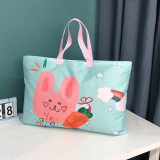 [Size 47*40cm - Tặng thẻ tên + 1 gói khăn ướt mini + 5 sticker] Túi để chăn nệm gối cho bé đi học, họa tiết đẹp, không thấm nước