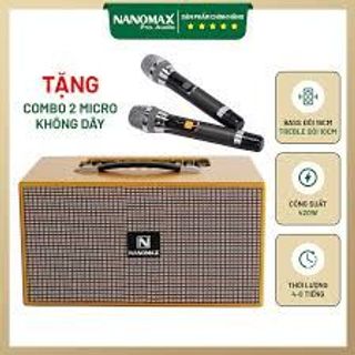 Loa Kéo Karaoke Xách Tay Nanomax X-210B Bass Đôi 16cm giá sỉ