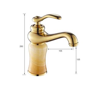 Vòi lavabo nóng lạnh bằng đá kiểu dáng sang trọng, mã V30N