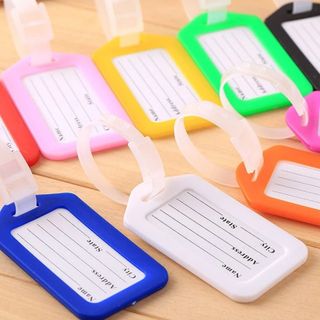 Thẻ treo vali hành lý du lịch, túi xách cho bé bằng nhựa có dây đeo