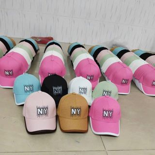 Mũ lưỡi trai trẻ em đủ mẫu N Y viền đen CQ