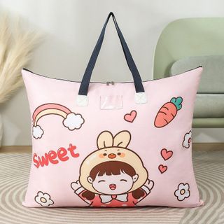 [Size 52*40cm - Tặng thẻ tên + 1 gói khăn ướt mini + 5 sticker] Túi để chăn nệm gối cho bé đi học, họa tiết đẹp, không thấm nước