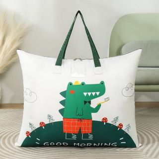 [Size 52*40cm - Tặng thẻ tên + 1 gói khăn ướt mini + 5 sticker] Túi để chăn nệm gối cho bé đi học, họa tiết đẹp, không thấm nước