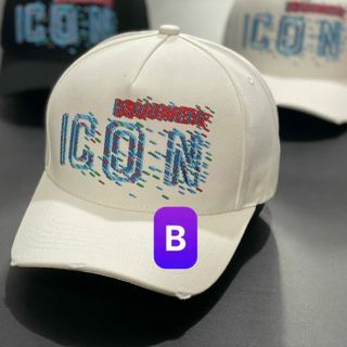 Mũ lưỡi trai in chữ icon màu xanh CQ
