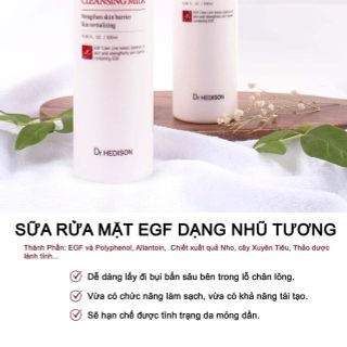 Dr.HEDISON EGF Moist Cleansing Milk – Sữa rửa mặt tẩy trang dạng nhũ tương