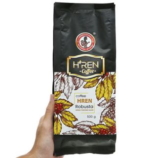 cà phê pha phin nguyên chất giá sỉ - cà phê robusta thương hiệu H'ren đậm chất ban mê - 500gr giá sỉ