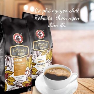 cà phê pha phin nguyên chất giá sỉ - cà phê robusta thương hiệu H'ren đậm chất ban mê - 500gr