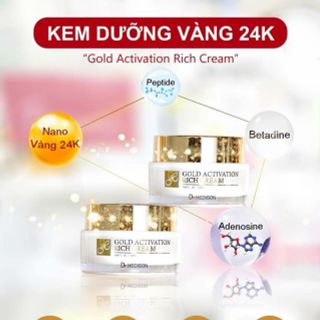 Gold Activation Rich Cream – Dr.HEDISON Kem tinh chất vàng nano 24K tinh khiết – 50 ml