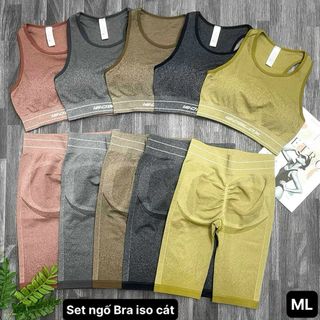 Set ngố crop íso cát mới nhất 2024 Thể Thao cao cấp Siêu Đẹp Giá Sỉ,