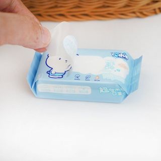 Set 8 gói - 64 tờ khăn Giấy Ướt Mini Hoạt Hình (LOẠI 1) Cao Cấp Bỏ Túi Tiện Lợi