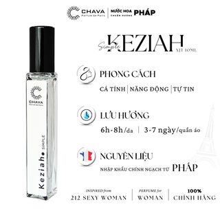 [COMBO QUÀ TẶNG 10]1 NƯỚC HOA SIMPLE 10ML + 1 SON SÁP LÌ ROSY SWEET LOVE-CHAVA