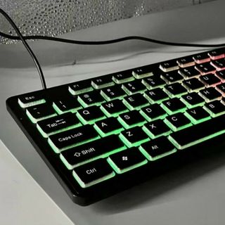 COMBO BÀN PHÍM + CHUỘT CÓ DÂY SIMETECH KM120 LED ( ĐEN)