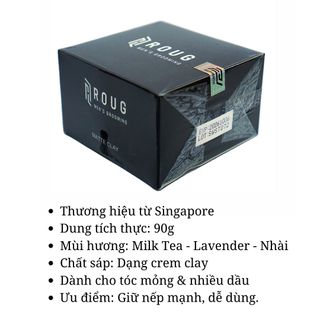 Sáp vuốt tóc Roug Matt Clay