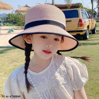 Mũ cói viền nơ S1-4y 47MH49