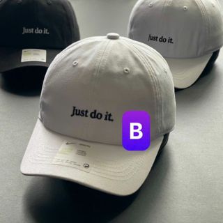 Mũ lưỡi trai thêu chữ just do it nhỏ ở giữa CQ