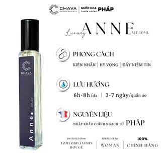 [COMBO QUÀ TẶNG 11] 1 NƯỚC HOA LUXURY 10ML+1 SON SÁP LÌ ROSY SWEET LOVE - CHAVA