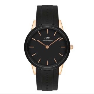 ĐỒNG HỒ NAM NỮ CAO CẤP D.W CAO SU ĐEN 1