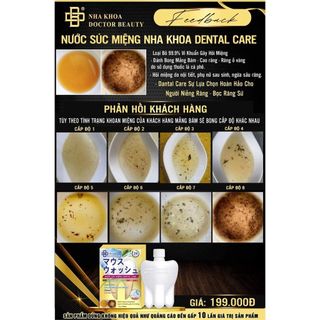 Nước súc miệng trắng răng thơm miệng Dental Care 500g