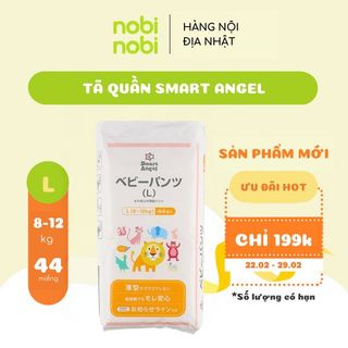 Tã/Bỉm Quần Smart Angel size L cho bé từ 8-12kg 44 miếng (Hàng nội địa Nhật) giá sỉ