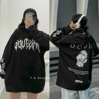 Áo hoodie DORIS in nổi from rộng tay phồng. giá sỉ - giá bán buôn