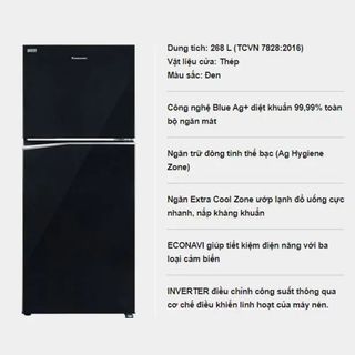 Tủ lạnh Panasonic Inverter 268 lít NR-TV301BPKV
