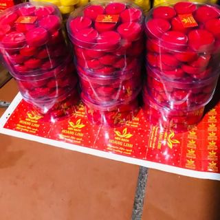 Nến bơ tealight hộp mica 40 viên/ hộp không khói, sạch, an toàn