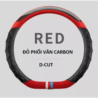 Bọc vô lăng Da Thật D cut, Bọc Thể Thao Da TPU Cao Cấp, Bọc tay lái D cut CacBon, Dùng cho xe , XL7, Ertiga.. SIZE 38cm