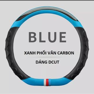 Bọc vô lăng Da Thật D cut, Bọc Thể Thao Da TPU Cao Cấp, Bọc tay lái D cut CacBon, Dùng cho xe , XL7, Ertiga.. SIZE 38cm