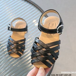 Dép quai đan đen S26-30 GD7.103 ri5