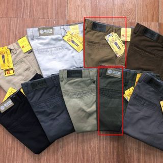Quần nam, Quần kaki dài nam dài vải kaki cotton form dáng suông (Mã QKK187)